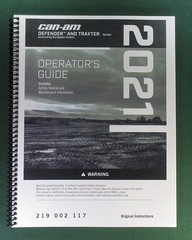 2021 Can-Am Defender Limited HD10 Owner’s Manual: 219 Pages & Protective Covers