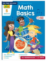 School Zone – Math Basics 5 Workbook – 64 Pages Ages 10 to 11 5th Grade Divis…