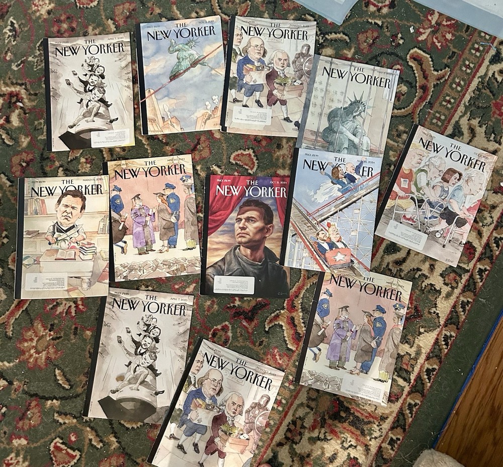 Illustrated New Yorker Magazine Political Covers Lot Of 12 From 2020s