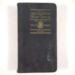 Official Automobile Blue Book Volume 3 The AutomRoad Guide Travel Paperback 1920
