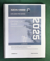 2025 SeaDoo Explorer Pro Series Operator’s Manual w/ Protective Covers