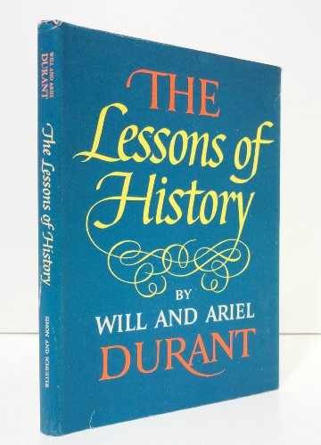 The Lessons of History – Hardcover, by Durant Will – Acceptable c