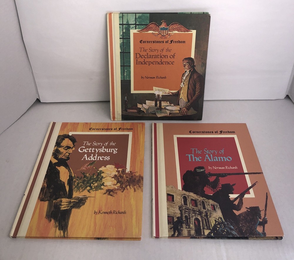 Cornerstone of Freedom Childrens Press Weekly Reader Lot 3 Hardback VTG 60s 70s