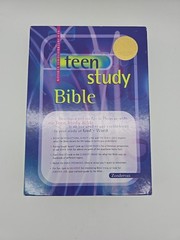 Holy Bible NIV TEEN Study Bible Zonderan Bonded Leather English Burgundy in Box