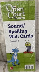 Open Court Reading, Sound Spelling Wall Cards, Grade 1-3 New Sealed Full Set SRA