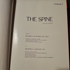 ROTHMAN-SIMEONE: THE SPINE, 2ND EDITION (2 VOL. SET) By Richard H. Rothman