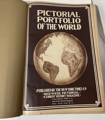 1922 New York Times Co. Pictorial Portfolio of the World Hardcover Book