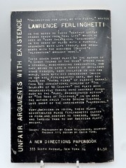 Lawrence Ferlinghetti Unfair Arguments With Existence New Directions PB 1963