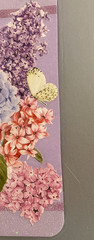 Flower and Butterfly Bookmark with Tassel – Laminated with Glitter Borders 6×2″