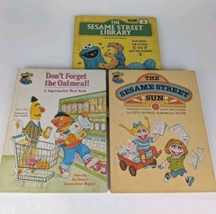 1970’s/80’s SESAME STREET Hardcover Book Lot
