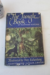 The Jungle Book by Rudyard Kipling Illustrated Junior Library Edition 1950