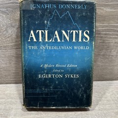Vintage Atlantis The Antediluvian World Donnelly Sykes Blue HC Gramercy USA
