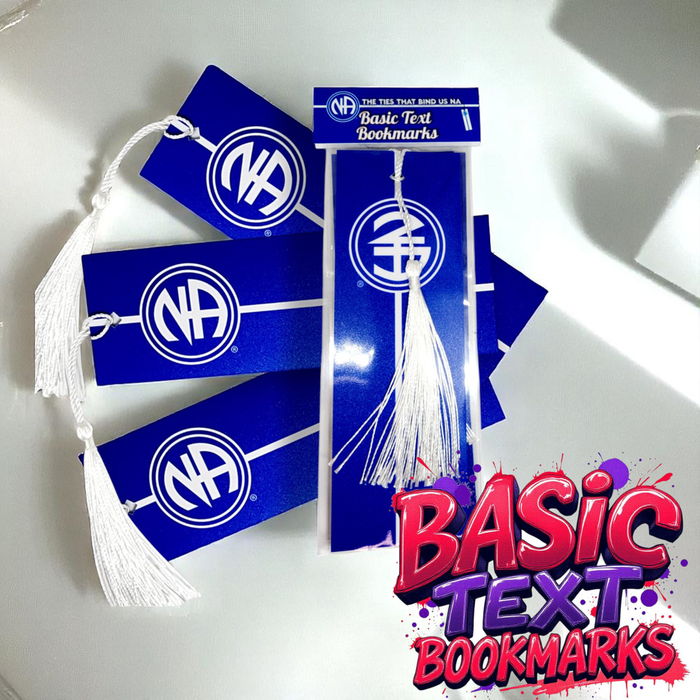 NA Basic Text Bookmarks set Narcotics Anonymous recovery bookmark – 12 Step