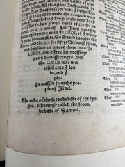 1535 Coverdale Bible Leaf W/ California Book Club Presentation Folio NO.145/450