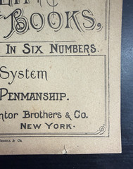 1882 Franklin Penmanship Copy Book Grammar #1 Taintor Brothers UNUSED BLANK