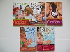 Andrew Clements (Set of 5) Frindle; Landry News; No Talking; Report Car; Las…