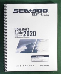 2020 SeaDoo RXP-X Series Operator’s Manual w/ Protective Covers