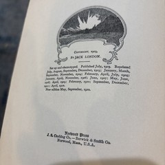 CALL OF THE WILD by Jack London Illust 1910 Grossett Pub. Norwood Press B29