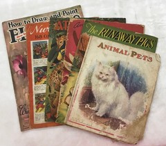 Vintage children’s books. 1920, 30’s, 40’s, 50’s era. Preowned. (Lot of 6).