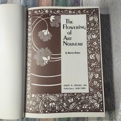 The Flowering of Art Nouveau by Maurice Rheims Vintage Hardcover Book 450 Pages