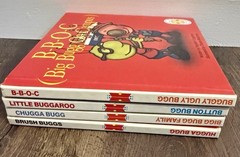 Stephen Cosgrove Topsy Turvy Bugg Books Lot of 4 Hardcover Flip Books