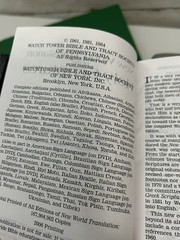 The New World Translation of THE HOLY Scriptures & Insight on Scripture Vol 1