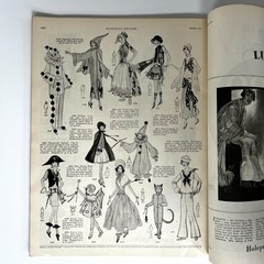 VTG Oct 1927 Pictorial Review McClelland Barclay Paris Fashion Halloween