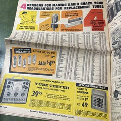 1970 RADIO SHACK Catalog Sales Paper ~ 40 Pages Of Vintage HiFi Electronics