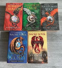 Naomi Novik Lot of 5 Temeraire Series #1-5 PB Books: Dragon Jade War Ivory Eagle