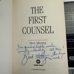 Brad Meltzer Signed Book Lot First Counsel Tenth Justice Book Of Fate Millionair
