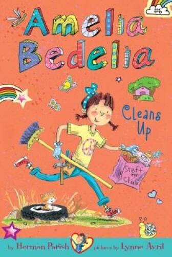 Amelia Bedelia Chapter Book #6: Amelia Bedelia Cleans Up – Paperback – GOOD