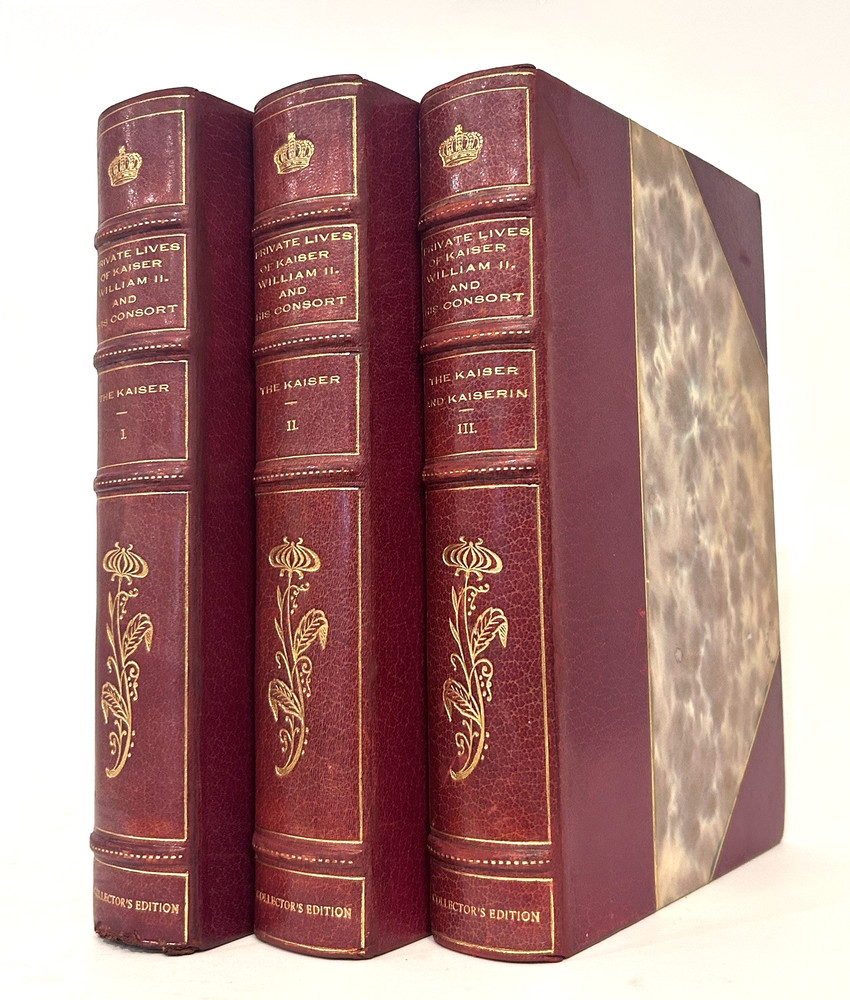 1909- Private Lives of Kaiser William II- Leather Set- German Emperor- Royalty