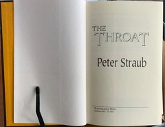 1993 SIGNED & Limited The Throat by Peter Straub in Slipcase Borderlands Press