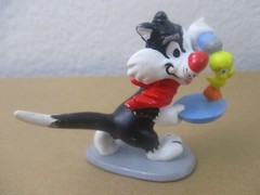 Vintage Looney Tunes Sylvester & Tweety 2 HC Books Plush & PVC Figures