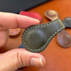 2/12Pcs Magnetic Bookmarks, Classic Stitched Leather Bookmark