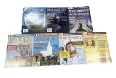 Free Inquiry Magazine Lot of 7 Population Intelligent Design Humanism Religion