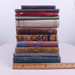11 Vintage Antique 1800’s – 1900’s Hardcover Books for Decor & Staging Ephemera