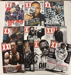 XXL Magazine mid 2000s lot of 10 mags Kanye, Eminem, JAY-Z, Rick Ross, Lil Wayne