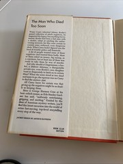 The Man Who Died Too Soon George Harmon Coxe c1962 Knopf BCE HC Rare abw