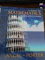 A Survey of Mathematics With – Hardcover, by Allen R. Angel – Acceptable