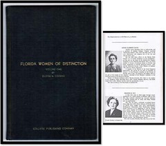 Eloise N Cozens / Florida Women of Distinction Volume 1 1st Edition 1956