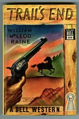 TRAIL’s END by William MacLeod RAINE! Vintage 1949 Dell WESTERN #359! Map Back!