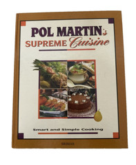 Vtg Pol Martin’s Supreme Cuisine HB 1993 Cooking Recipes Chef Entertaining Meals
