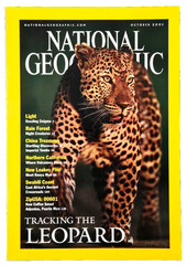 TRACKING THE LEOPARD OCTOBER 2001 NATIONAL GEOGRAPHIC MAGAZINE SHIPS FREE