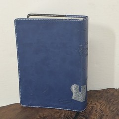 NIV Teen Study Bible Blue Black Italian Duo-Tone Zondervan Leather 2000s