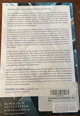 #931 Cataloging & Classification and Introduction 4th edition by Chan & Salaba