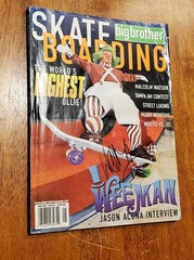 RARE 2000 Big Brother Skateboarding Magazine Weeman Jackass Issue 60 Rare signed