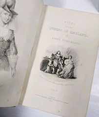 Lives of the Queens of England Agnes Strickland 1851-52 English Princesses HB