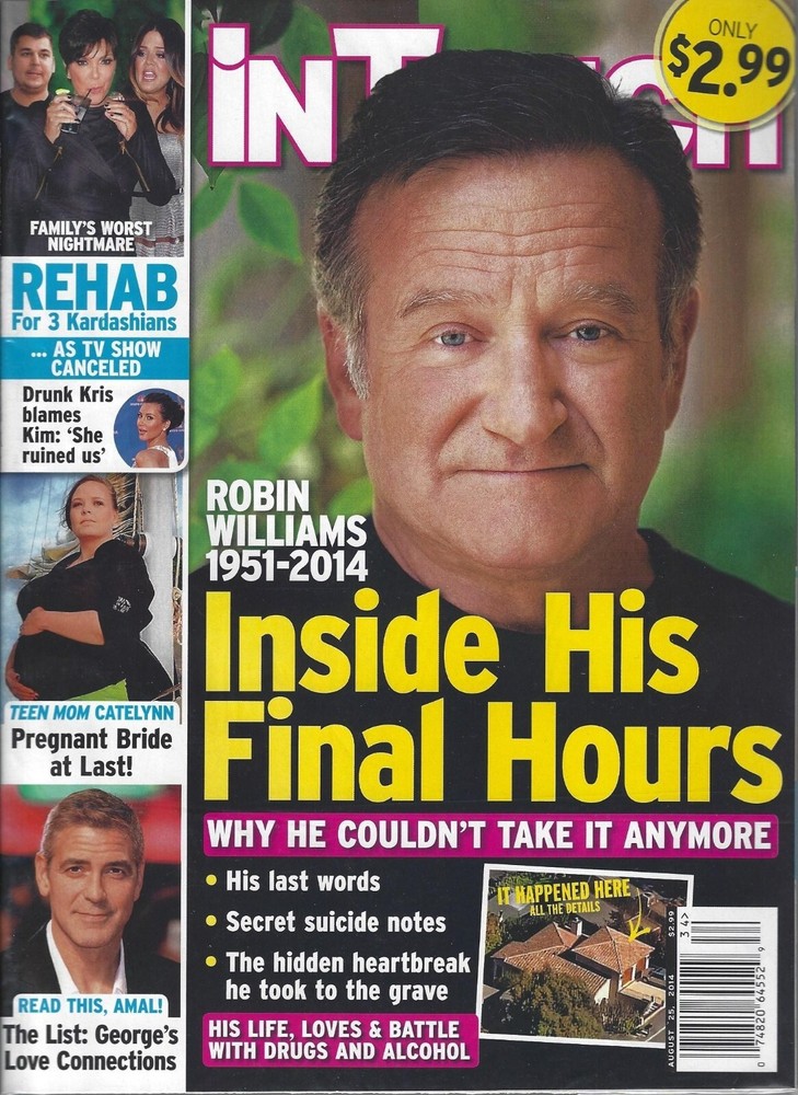 Robin Williams Special Tribute In Touch Magazine 8/25/2014