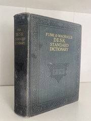 1924 Funk & Wagnalls Standard Desk Dictionary 1200 Illustrations Antique HC